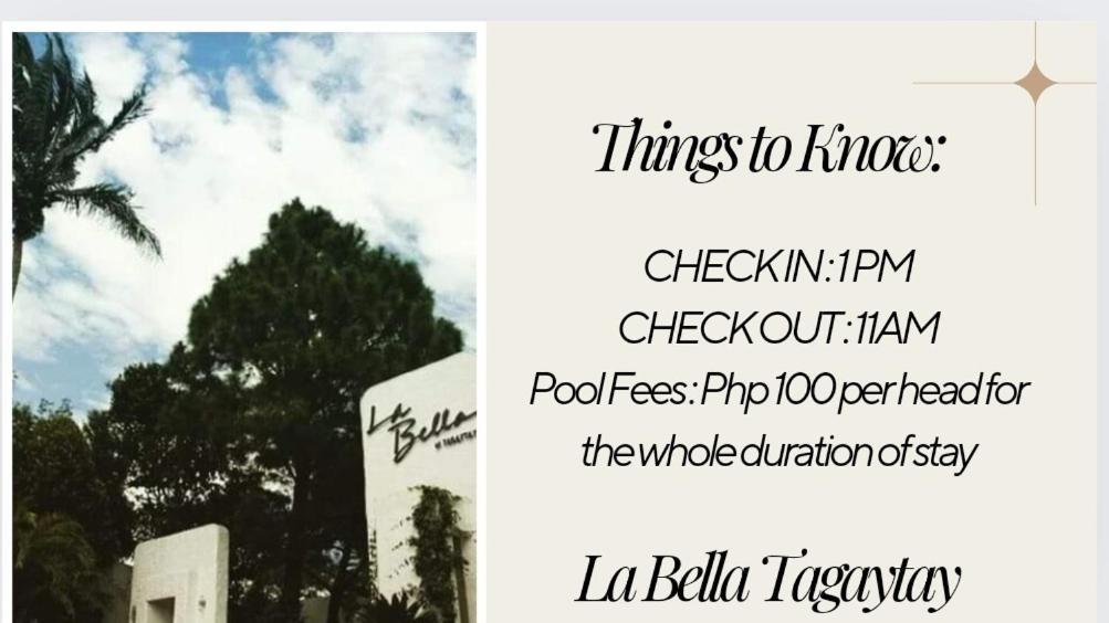 Apartament Retreat Haven In La Bella Tagaytay Tagaytay City Pokój zdjęcie